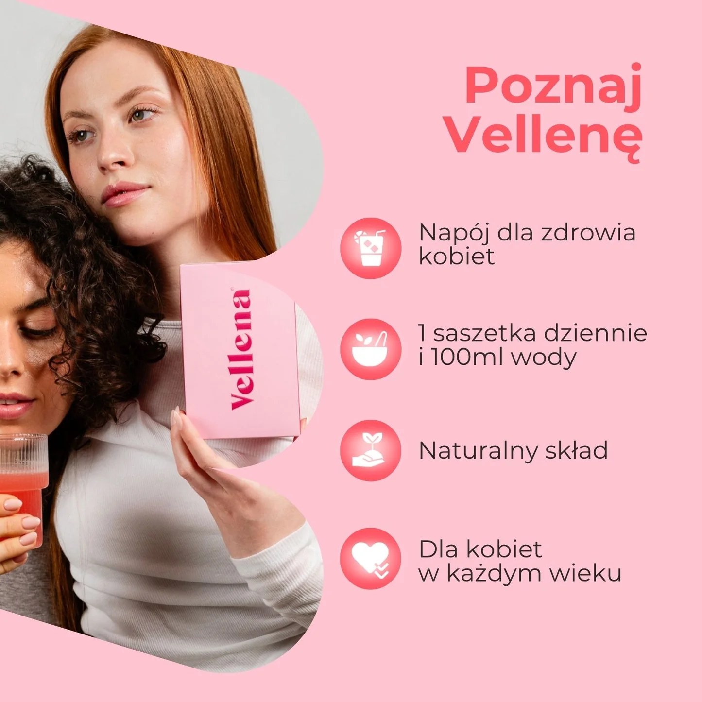 Kobiece zdrowie | Napój | Arbuz & Mięta | Vellena