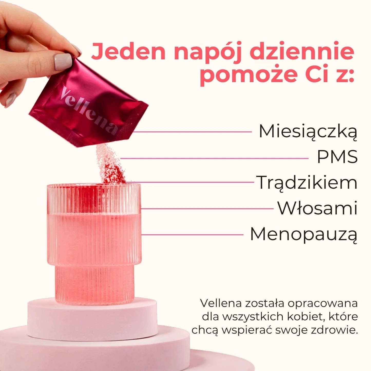 Kobiece zdrowie | Napój | Arbuz & Mięta | Vellena